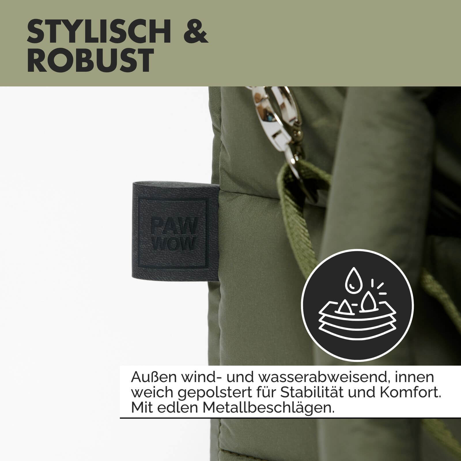 Hundetragetasche SARA Olive