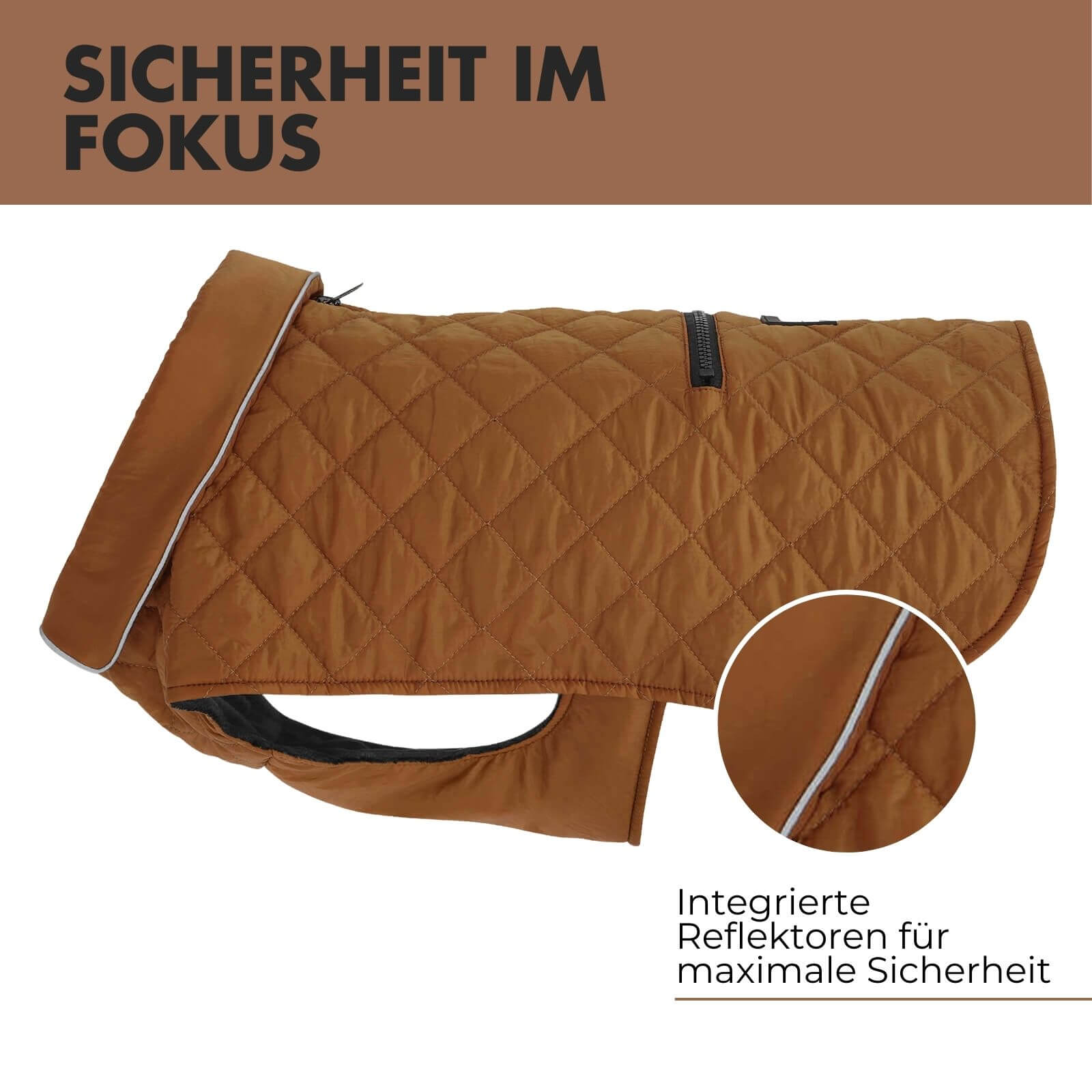 Hundejacke FRITZ Braun