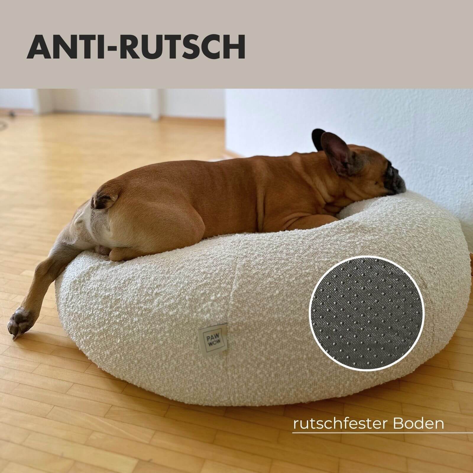 Hundebett LENI Bouclé Beige